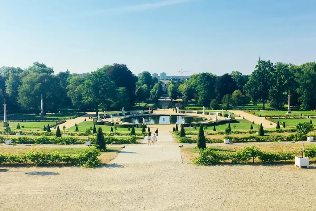 View from the Sanssouci palace into the gardens