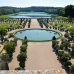 The formal French garden of Versailles